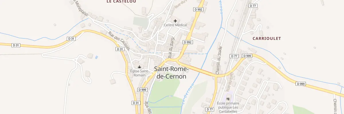 Plan du 2 Rue du Barry à Saint-Rome-de-Cernon