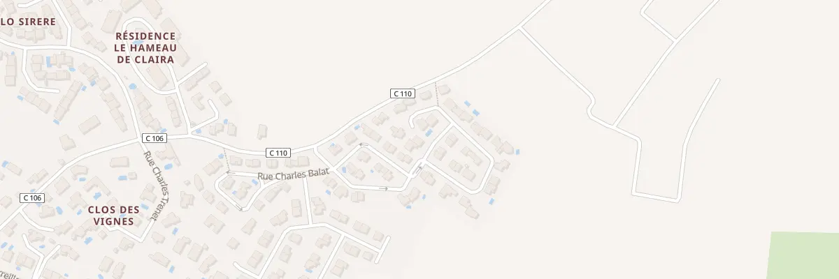 Plan de la Rue Pierre Cantagrill à Claira