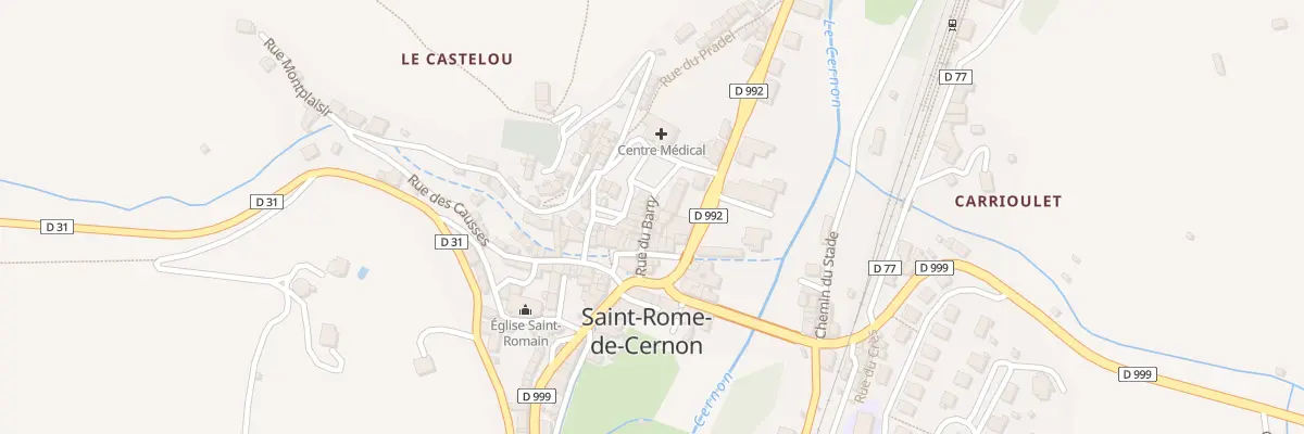 Plan du 10 Rue du Barry à Saint-Rome-de-Cernon