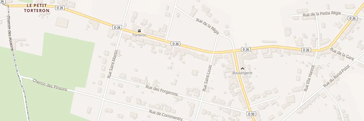 Plan du 28 Rue du Commerce à Torteron