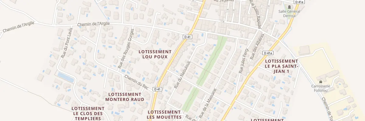Plan du 16 Rue de Neoulous à Saint-Hippolyte