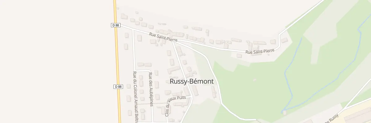 Plan du 6B Rue de la République à Russy-Bémont