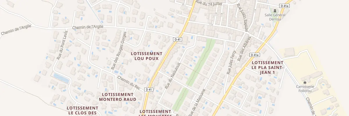 Plan du 12 Rue de Neoulous à Saint-Hippolyte