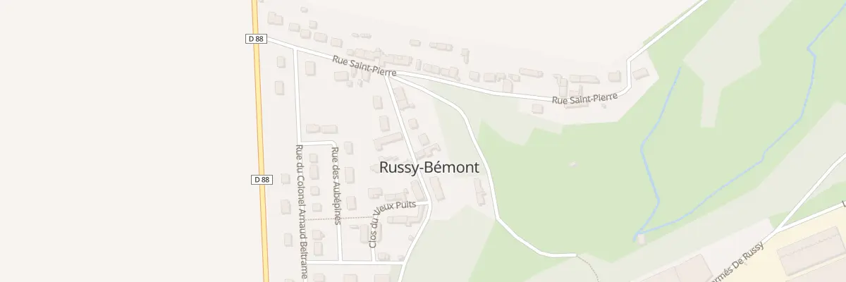Plan du 6 Rue de la République à Russy-Bémont