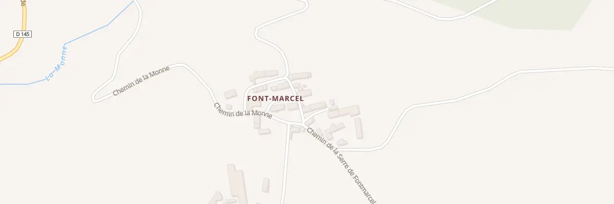Plan du 5072 Fontmarcel au Vernet-Sainte-Marguerite