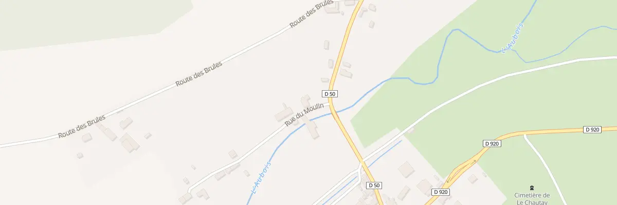 Plan du 2 Rue du Moulin au Chautay