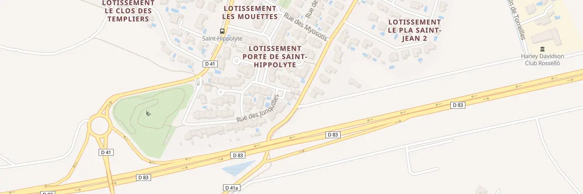 Plan du 8 Rue des Mimosas à Saint-Hippolyte