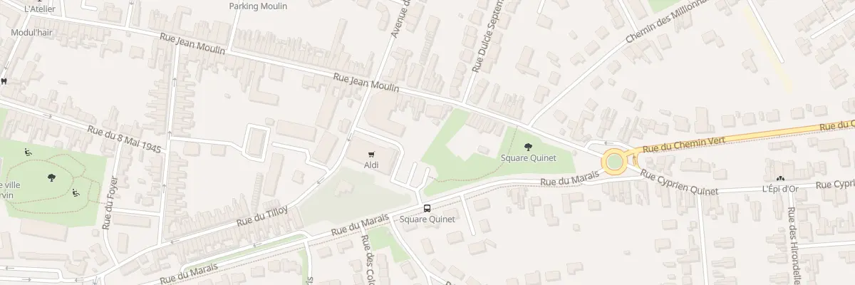 Plan du 100 Rue Jean Moulin à Carvin