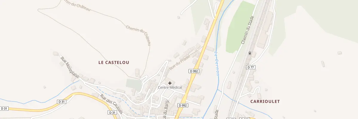 Plan du 5070 Rue du Pradel à Saint-Rome-de-Cernon
