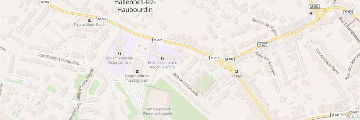 Plan du 11B Rue Léon Gambetta à Hallennes-lez-Haubourdin