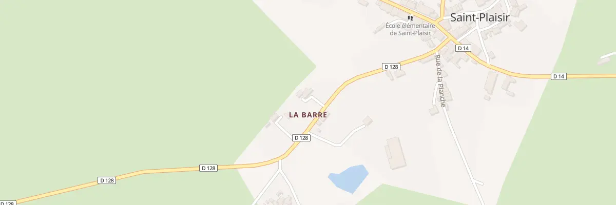 Plan du 2 La Barre à Saint-Plaisir