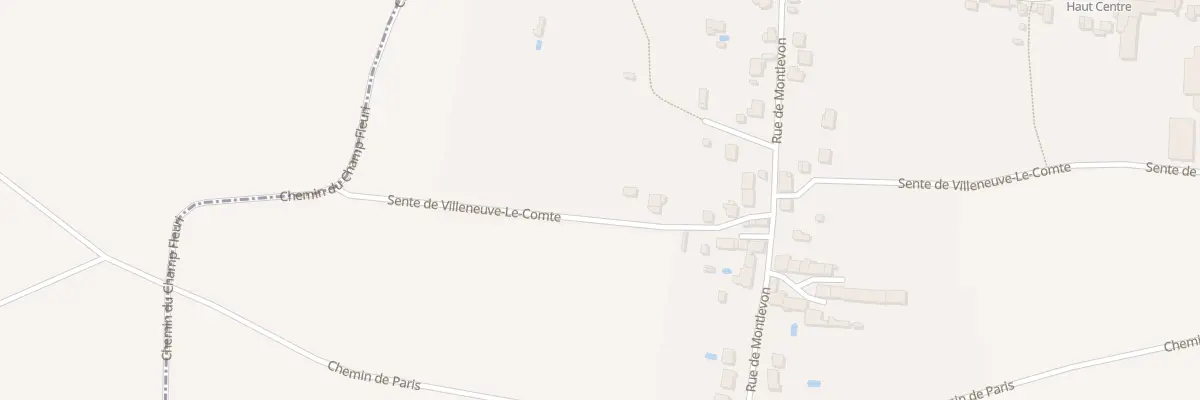 Plan du 1B Sen de Villeneuve le Comte à La Celle-sur-Morin