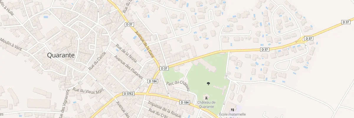 Plan du 15 Rte de Beziers à Quarante