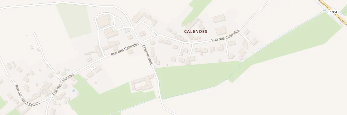 Plan du 432 Rue des Calendes à Porquéricourt
