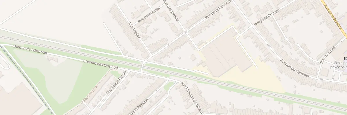 Plan du 55 Rue de la Pannerie à Pérenchies