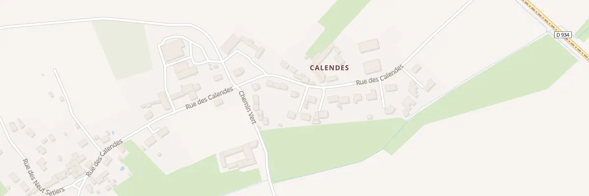 Plan du 412 Rue des Calendes à Porquéricourt