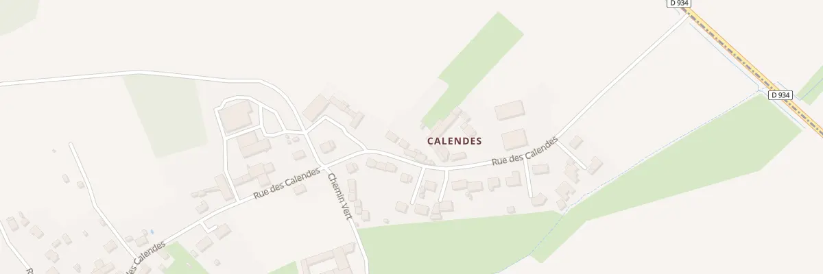 Plan du 395 Rue des Calendes à Porquéricourt