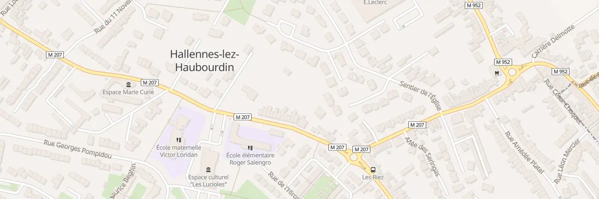 Plan du 22 Rue Léon Gambetta à Hallennes-lez-Haubourdin