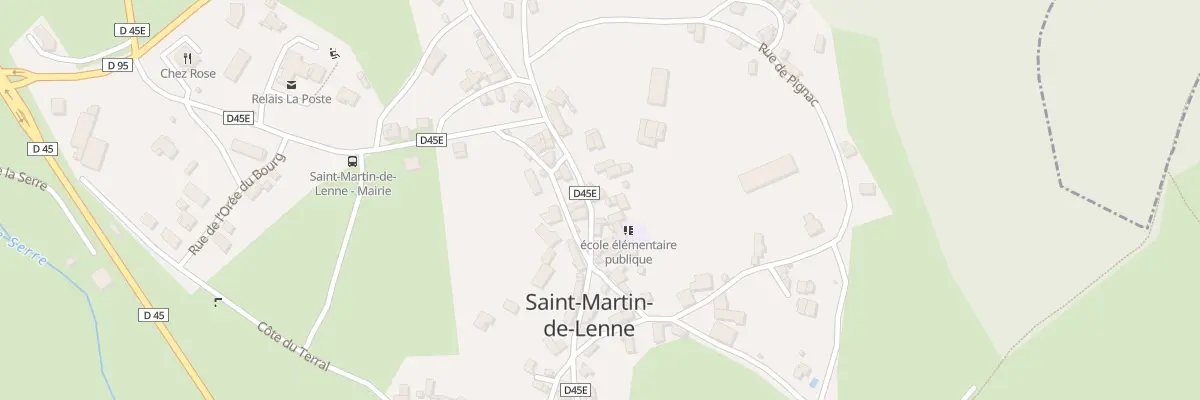 Plan du 16 Rue de la Rocarie à Saint-Martin-de-Lenne