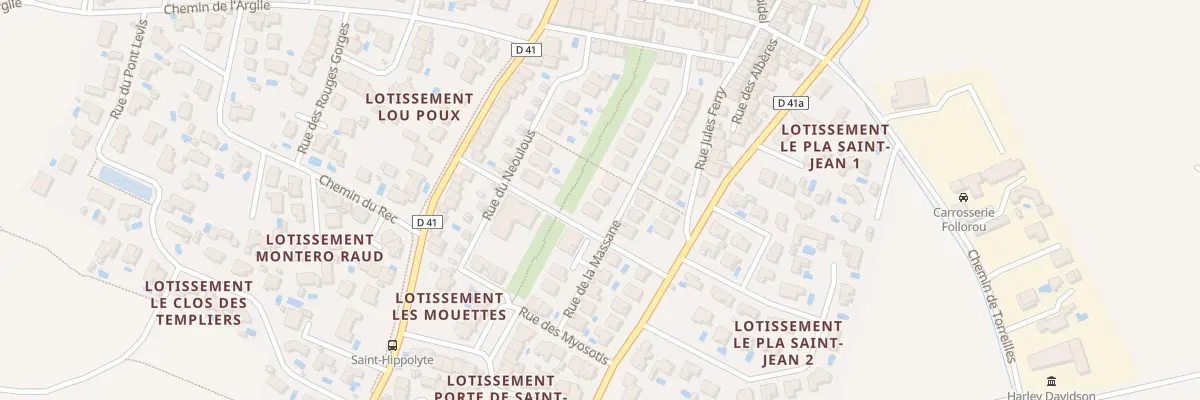 Plan du 16 Rue de la Massane à Saint-Hippolyte
