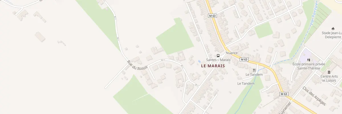 Plan du 61 Rue du Rosoir à Santes