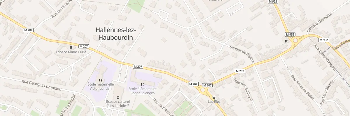 Plan du 18 Rue Léon Gambetta à Hallennes-lez-Haubourdin