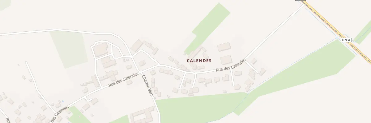 Plan du 415 Rue des Calendes à Porquéricourt