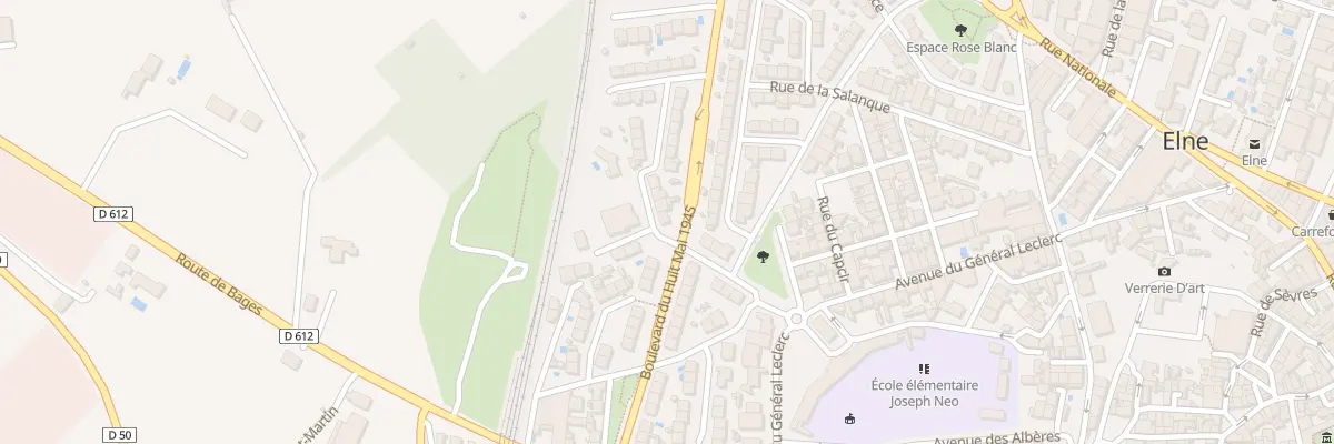 Plan du 1 Rue de l’Ouest à Elne