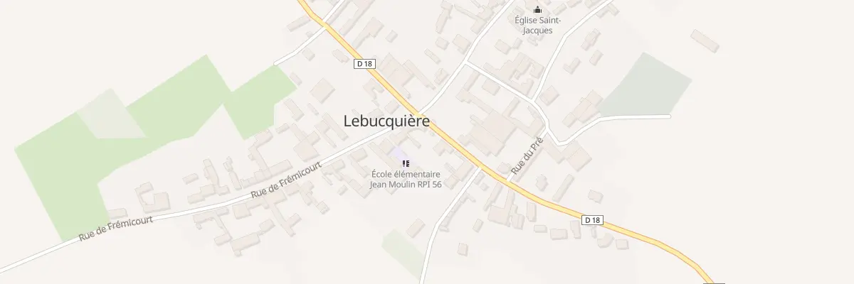 Plan du 2 Rue de Frémicourt à Lebucquière