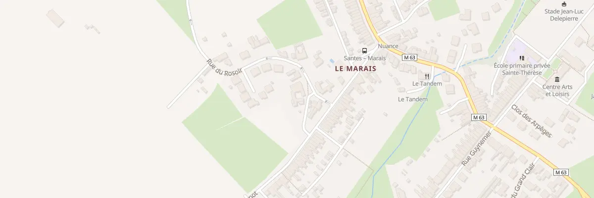 Plan du 62 Rue du Rosoir à Santes