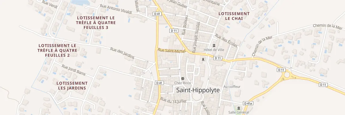 Plan du 23 Rue des Commerçants à Saint-Hippolyte