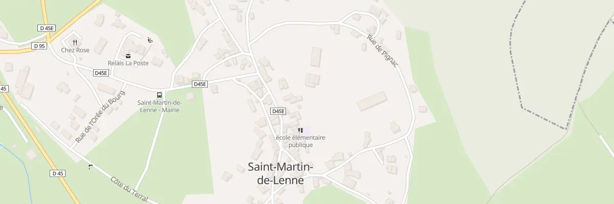 Plan du 18 Rue de la Rocarie à Saint-Martin-de-Lenne