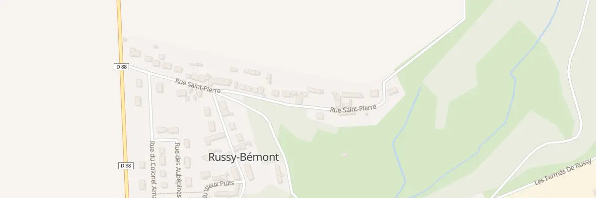 Plan du 27 Rue St Pierre à Russy-Bémont