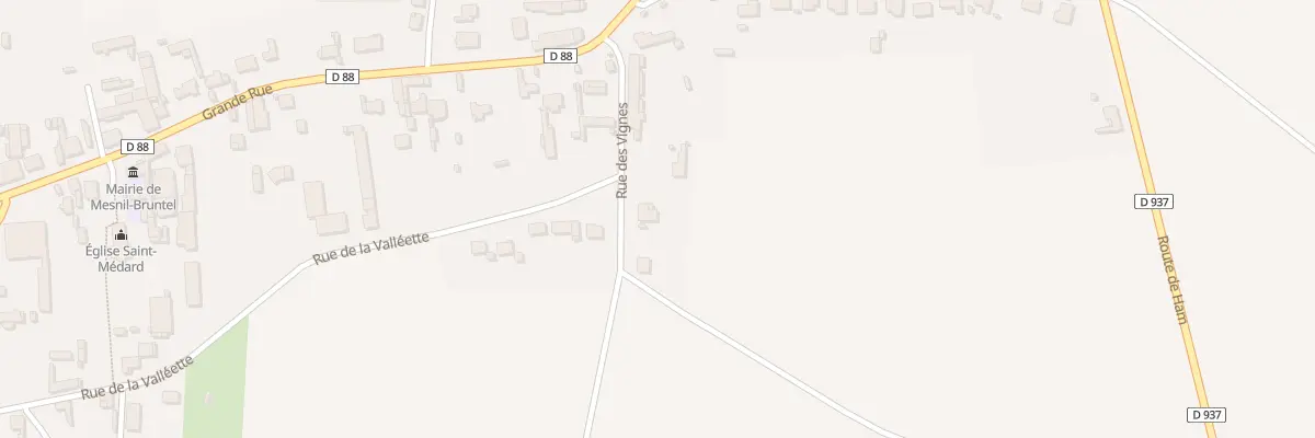 Plan du 3 Rue des Vignes à Mesnil-Bruntel