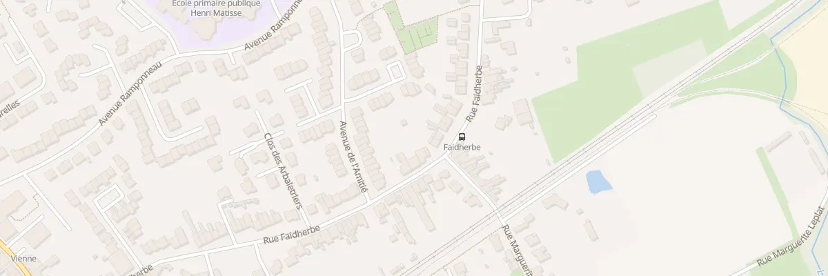 Plan du 87 Rue Faidherbe à Santes