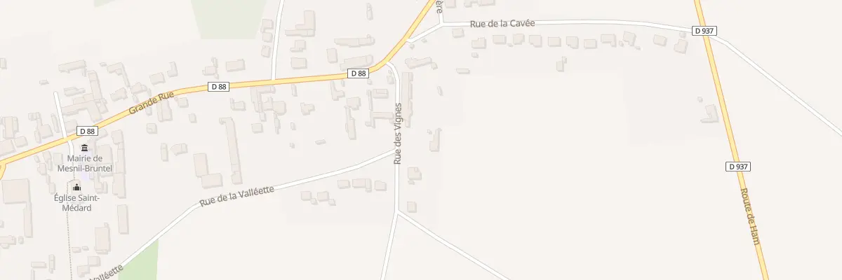 Plan du 5 Rue des Vignes à Mesnil-Bruntel
