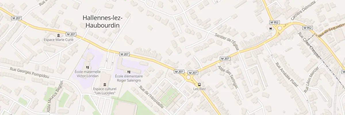 Plan du 6 Rue Léon Gambetta à Hallennes-lez-Haubourdin