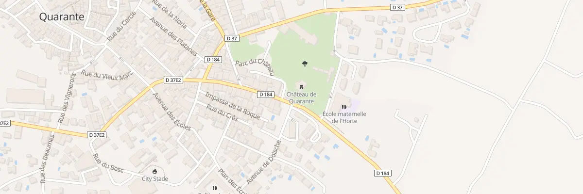 Plan du 23T Av du Château à Quarante