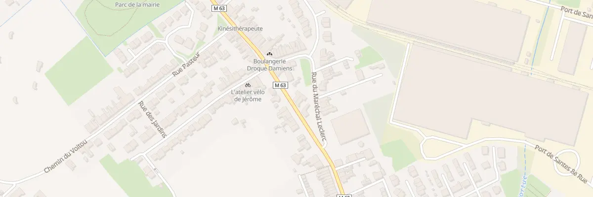 Plan du 6 Rue du Maréchal Leclerc à Santes