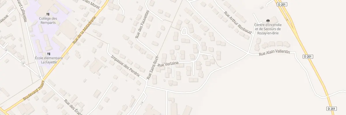 Plan du 1 Rue Verlaine à Rozay-en-Brie