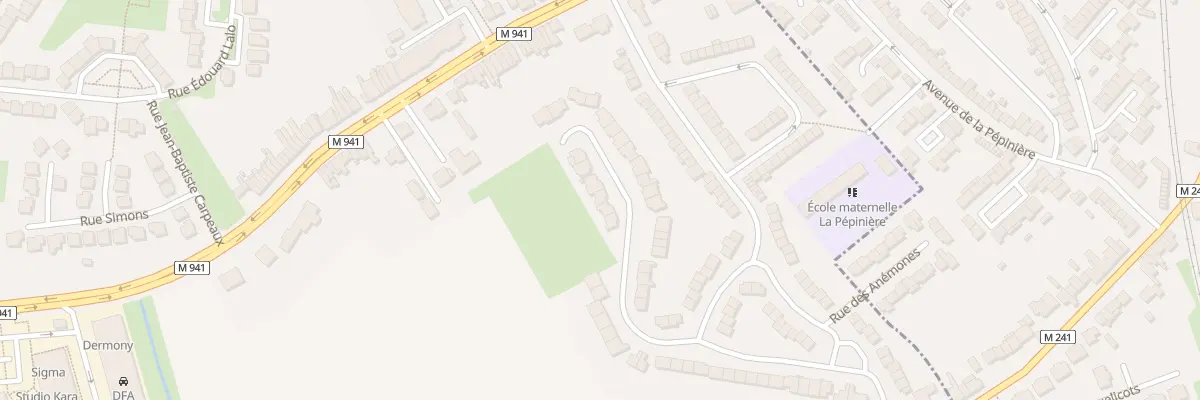 Plan du 54 Rue du Professeur Guérin à Hallennes-lez-Haubourdin