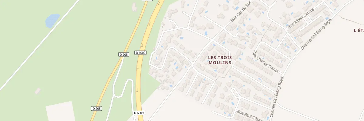 Plan du 3 Rue Alphonse Daudet à Sigean