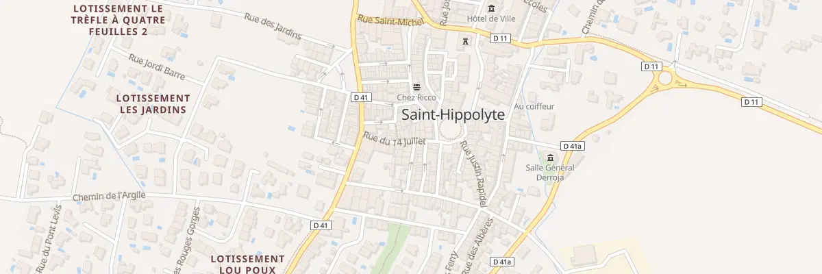 Plan du 8 Rue du 14 Juillet à Saint-Hippolyte