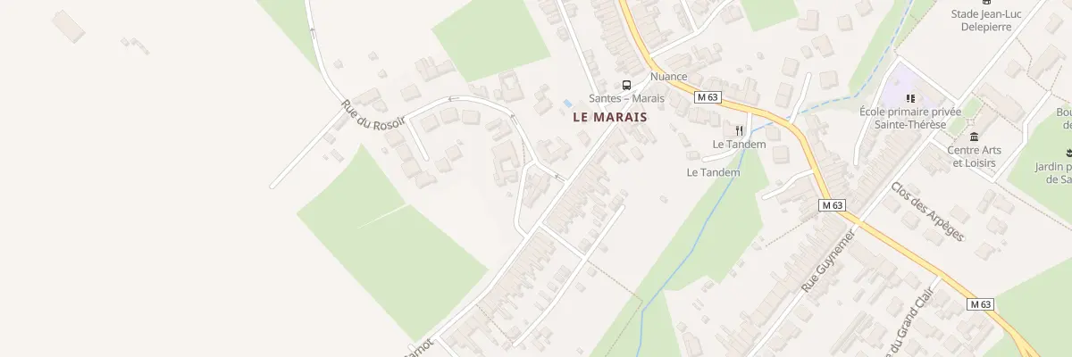 Plan du 64 Rue du Rosoir à Santes