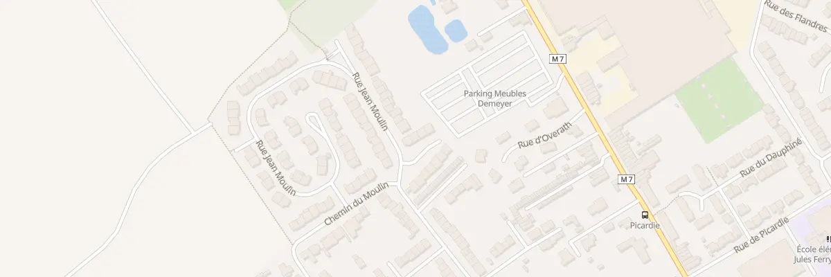 Plan du 6 Rue Jean Moulin à Pérenchies