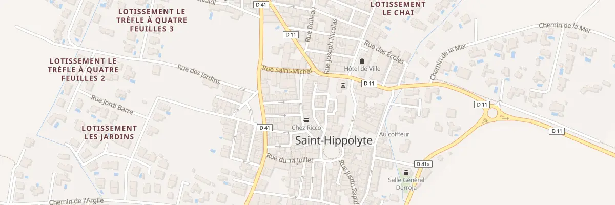 Plan du 14 Rue des Commerçants à Saint-Hippolyte