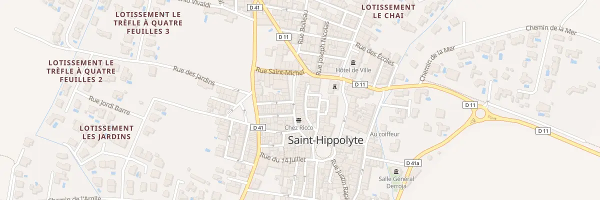 Plan du 16 Rue des Commerçants à Saint-Hippolyte
