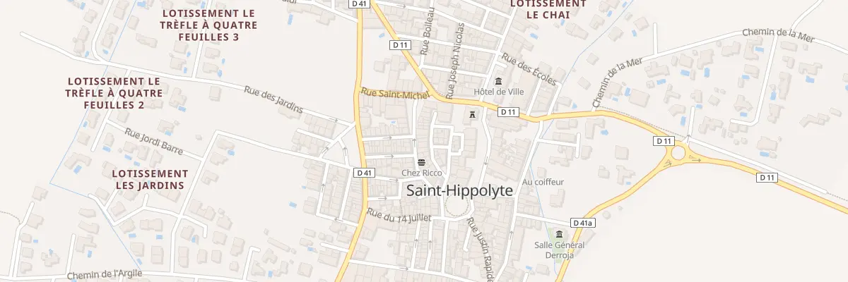 Plan du 12 Rue des Commerçants à Saint-Hippolyte