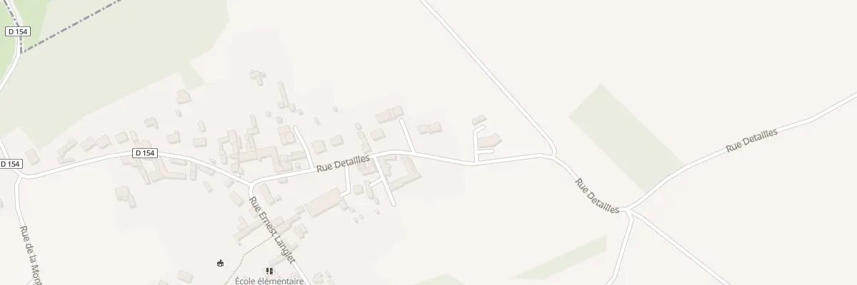 Plan du 205 Rue Detailles à Vauchelles