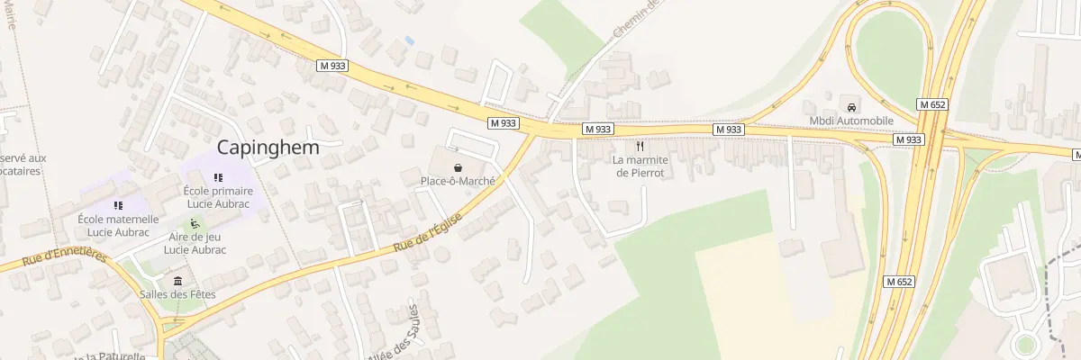 Plan du 1 Rue de l’Église à Capinghem